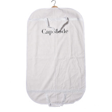 Organic cotton reusable clothing bag custom garment suit bags with handle